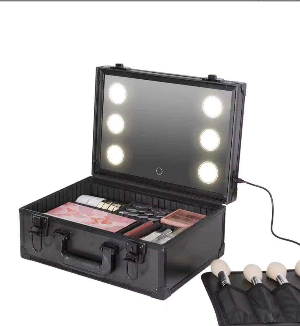 Smart makeup organizer with sensor