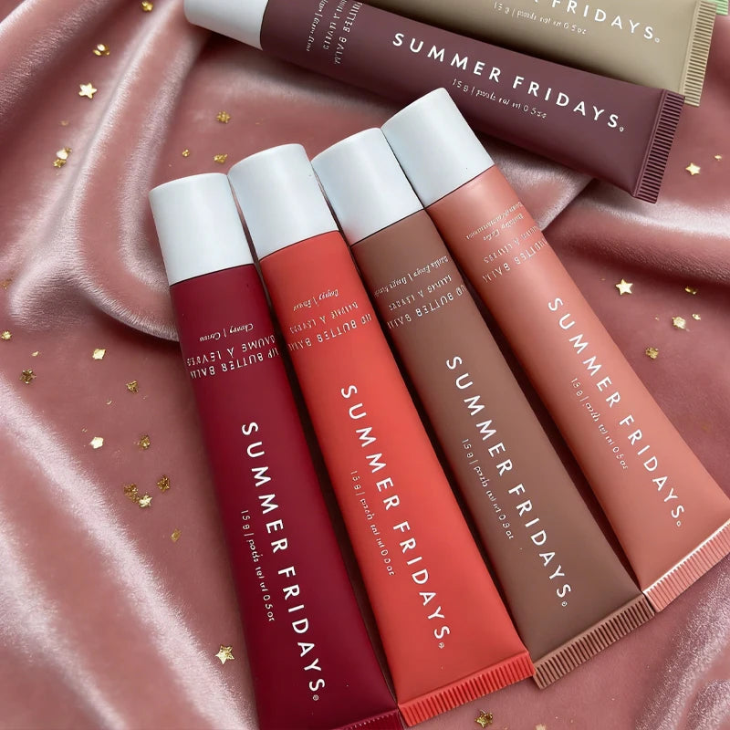 Summer Fridays New Lip Balm Vanilla Beige Birthday Cake Pink Sugar Guava Toasted Marshmallow Moisturizing Lipstick Lip Gloss
