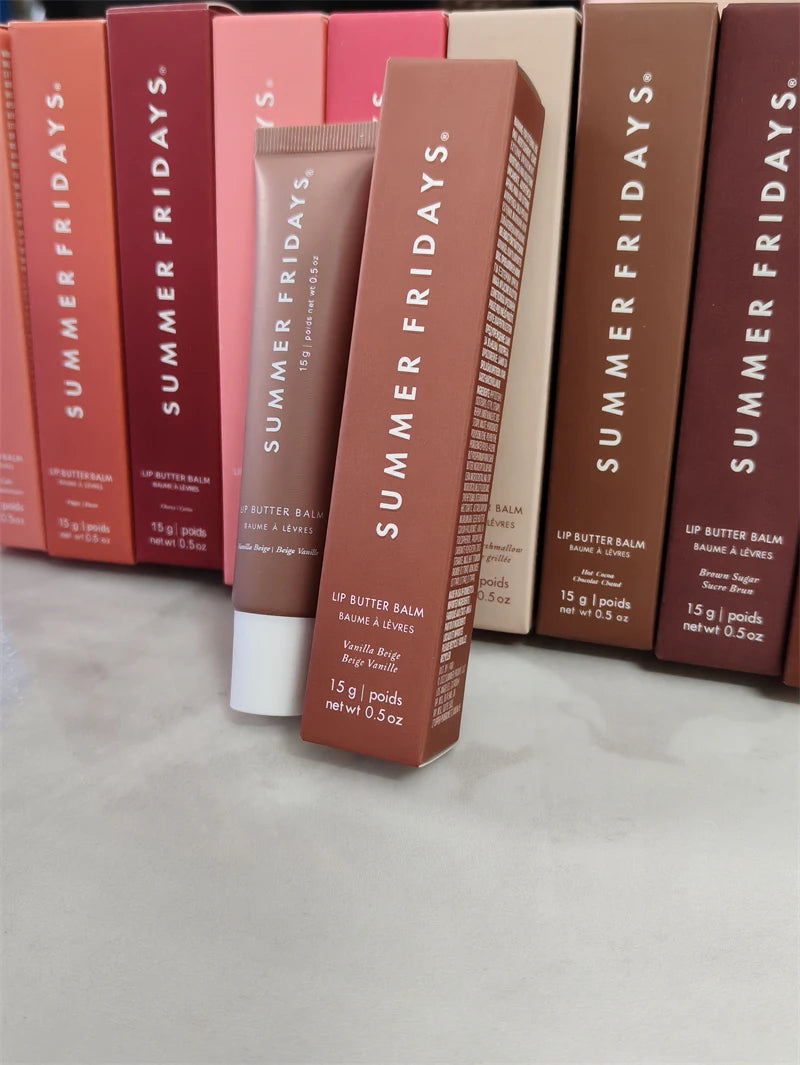 Summer Fridays New Lip Balm Vanilla Beige Birthday Cake Pink Sugar Guava Toasted Marshmallow Moisturizing Lipstick Lip Gloss
