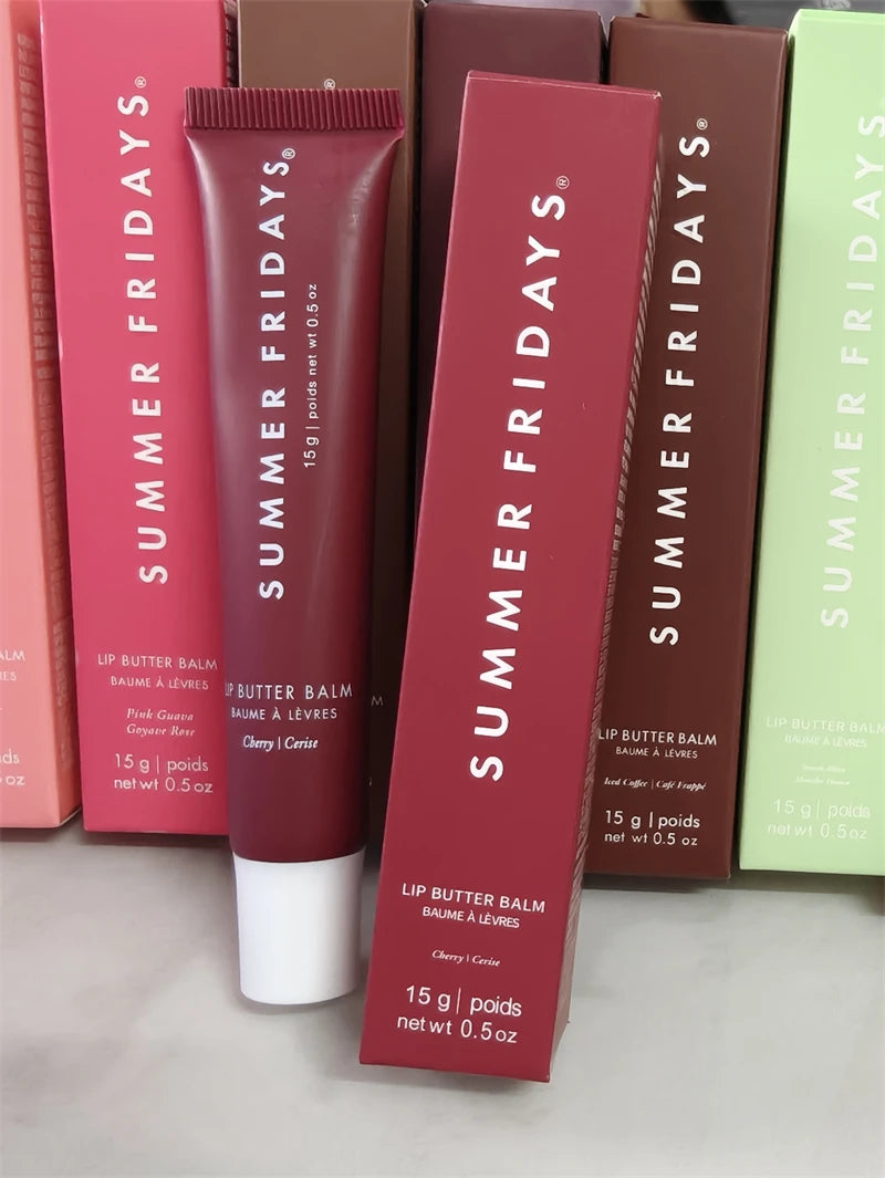 Summer Fridays New Lip Balm Vanilla Beige Birthday Cake Pink Sugar Guava Toasted Marshmallow Moisturizing Lipstick Lip Gloss