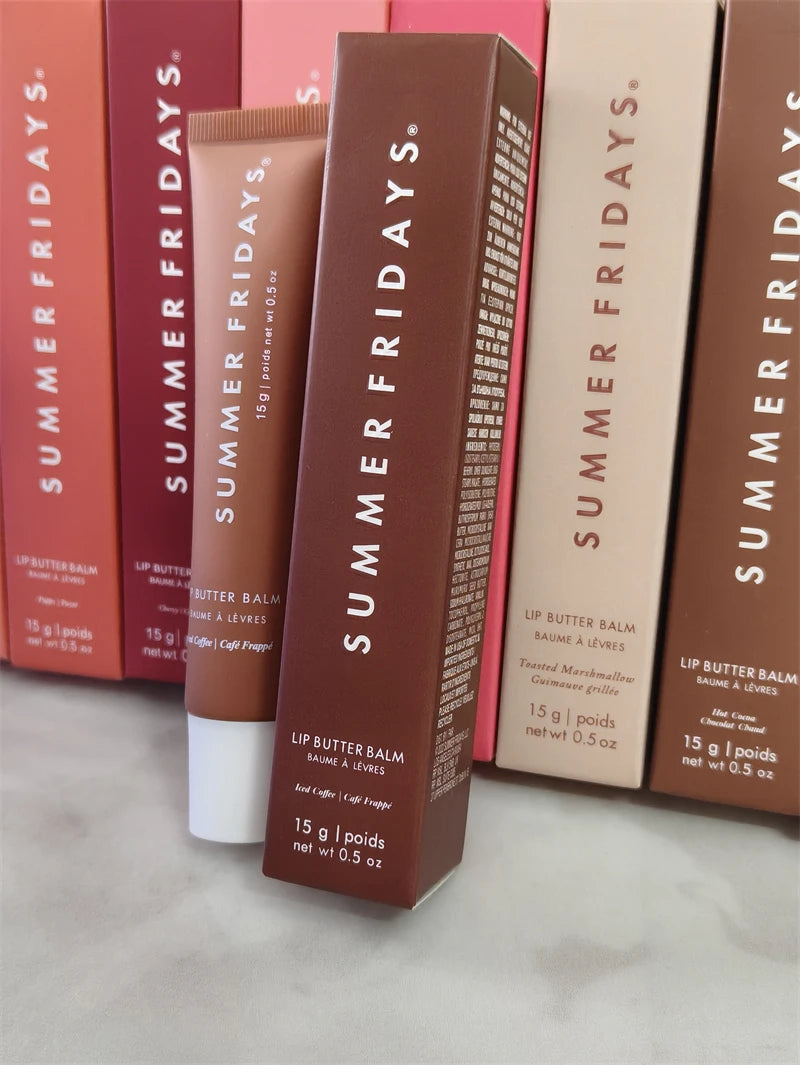 Summer Fridays New Lip Balm Vanilla Beige Birthday Cake Pink Sugar Guava Toasted Marshmallow Moisturizing Lipstick Lip Gloss