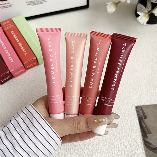 Summer Fridays New Lip Balm Vanilla Beige Birthday Cake Pink Sugar Guava Toasted Marshmallow Moisturizing Lipstick Lip Gloss