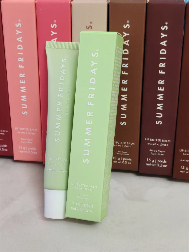 Summer Fridays New Lip Balm Vanilla Beige Birthday Cake Pink Sugar Guava Toasted Marshmallow Moisturizing Lipstick Lip Gloss