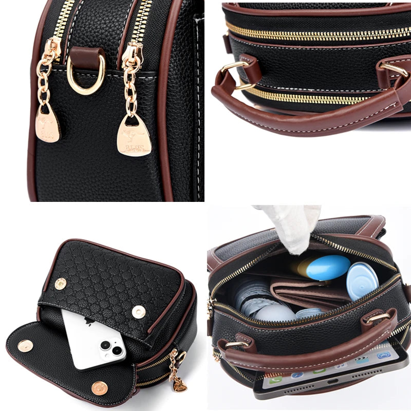 2024 new online celebrity Korean version of portable diagonal women's bag women fashion shoulder small round bag bags