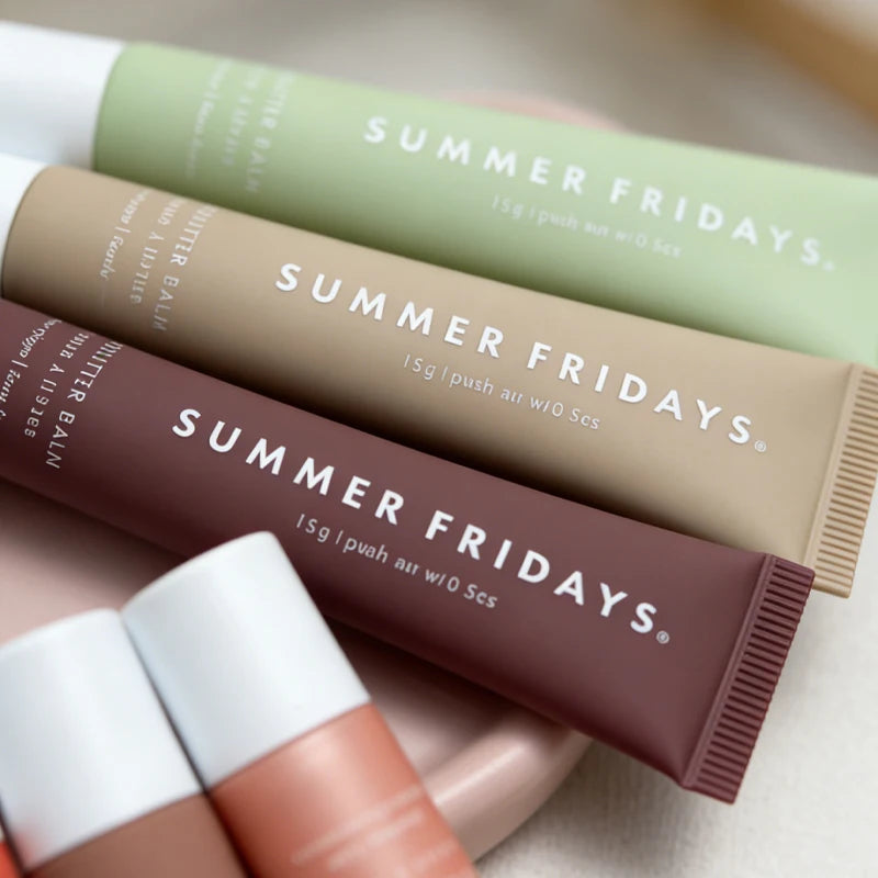 Summer Fridays New Lip Balm Vanilla Beige Birthday Cake Pink Sugar Guava Toasted Marshmallow Moisturizing Lipstick Lip Gloss